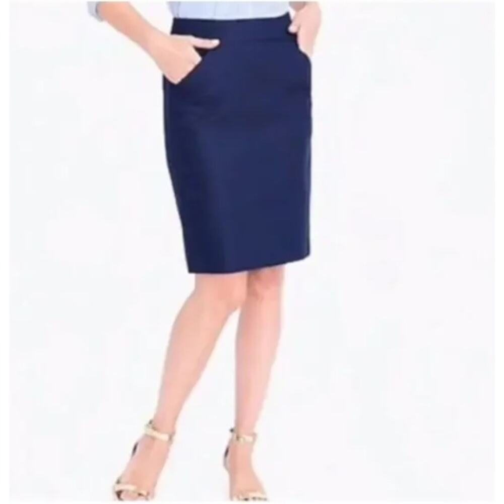 NWT J. Crew Factory Navy The Pencil Skirt Size 18